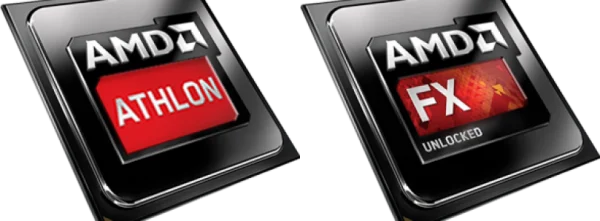 AMD Athlon and FX Processor Logos PNG Transparent Background