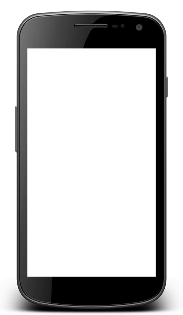 Black Smartphone Transparent Background PNG