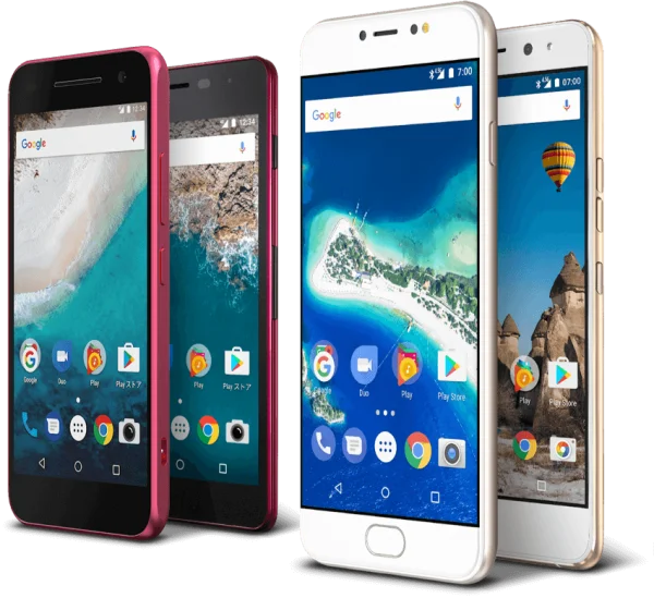 Group of Modern Smartphones PNG Transparent Background