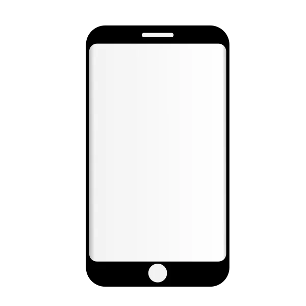 Minimalist Smartphone Frame Mockup PNG