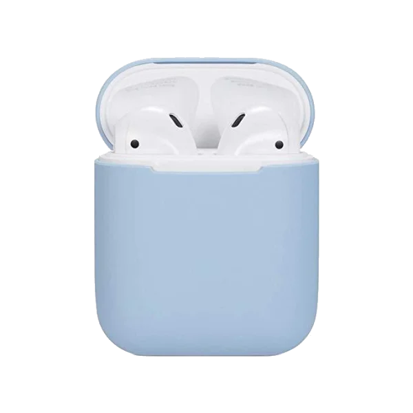 Light Blue AirPods Case PNG Transparent Background