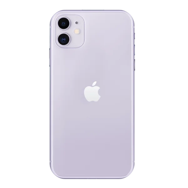 Purple iPhone 11 Back View PNG Transparent