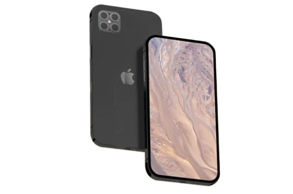 Black iPhone 12 Pro Max PNG Transparent Background