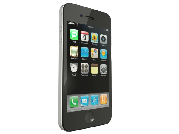 iPhone 4 Black Transparent Background PNG