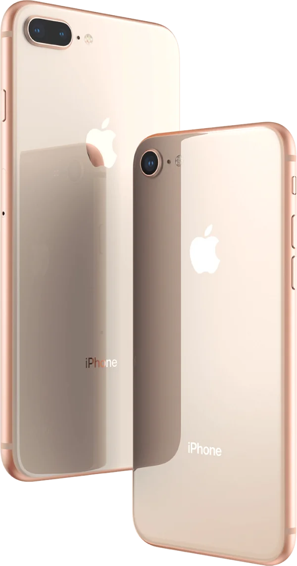 iPhone 8 and 8 Plus Rose Gold Transparent PNG
