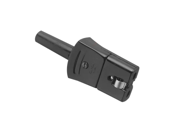 Black Electrical Power Connector PNG