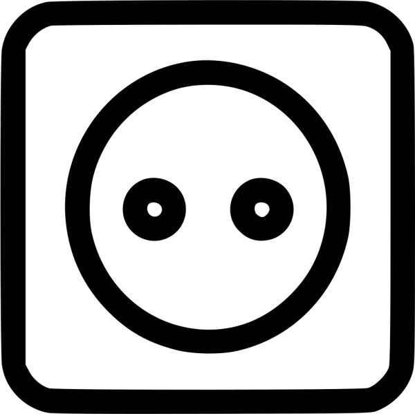 Electrical Outlet Icon PNG Transparent Background