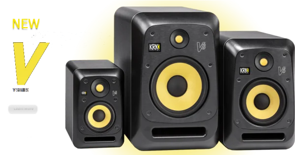 KRK V Series Studio Monitors PNG Transparent