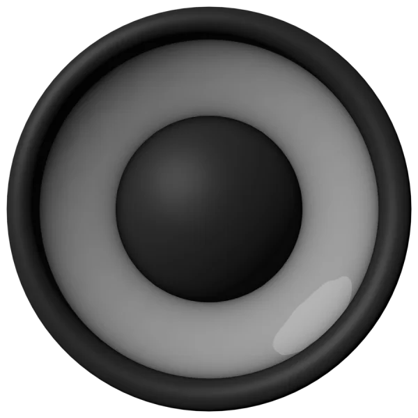 3D Gray Concentric Rings PNG