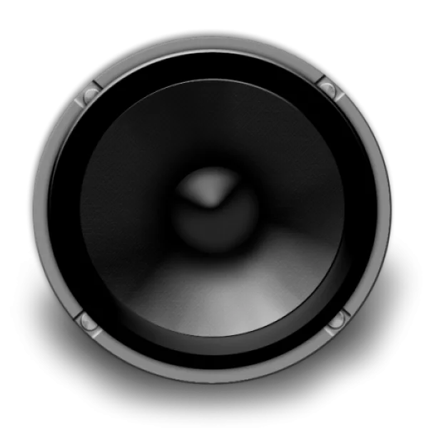 Black Audio Speaker PNG Transparent Background