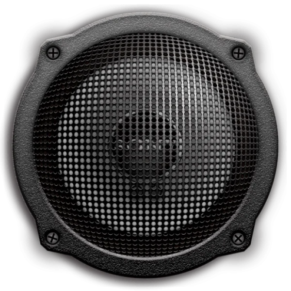 Black Speaker Grille PNG Transparent Background
