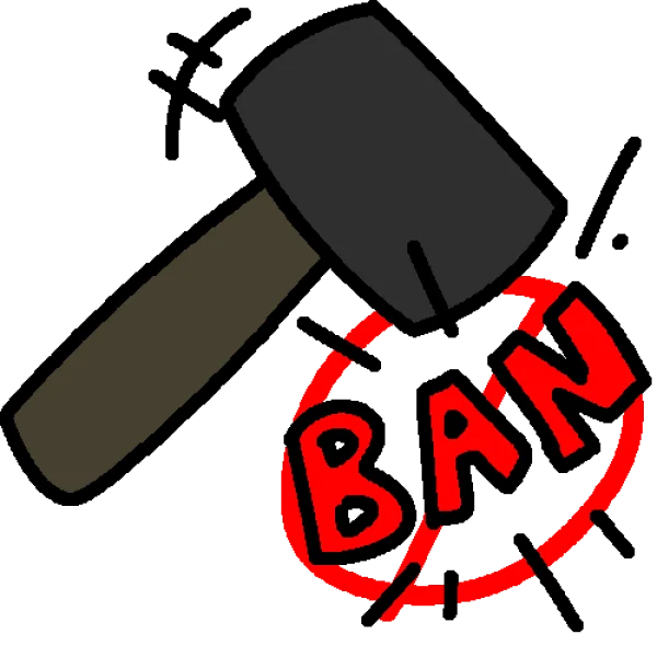 Ban Hammer Icon Transparent PNG