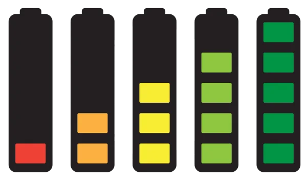 Battery Level Indicator Icons Transparent PNG
