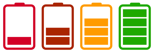 Battery Level Indicator Icons PNG
