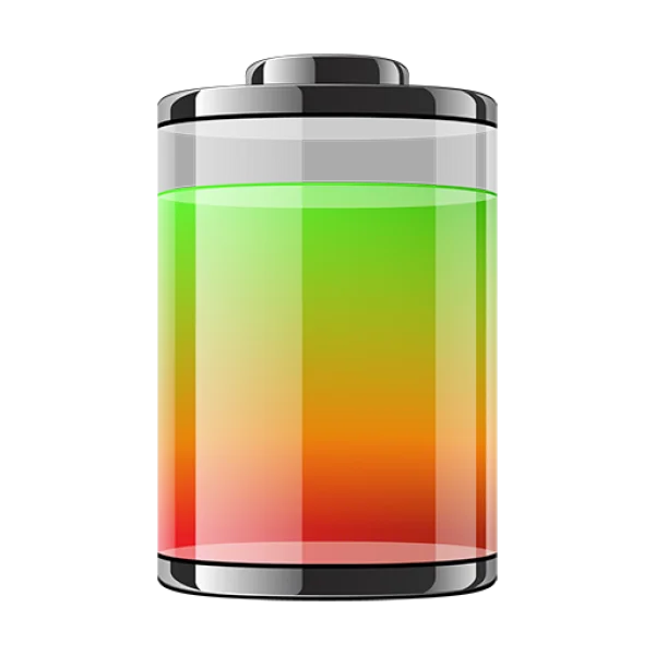 Gradient Battery Level Indicator Icon PNG