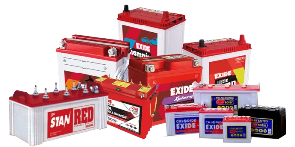 Automotive Batteries Collection PNG Transparent Background
