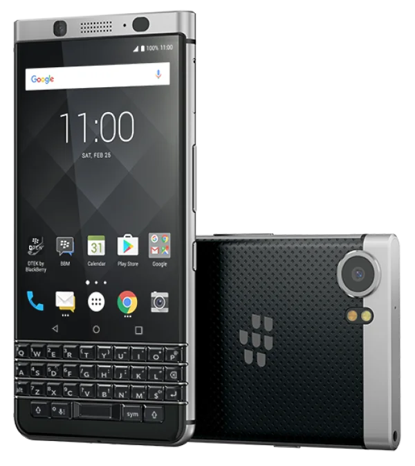 BlackBerry KeyOne Smartphone PNG Transparent Background