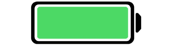 Full Green Battery Icon PNG Transparent Background