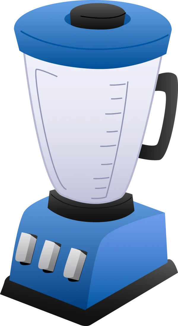 Blue Kitchen Blender PNG Transparent Background