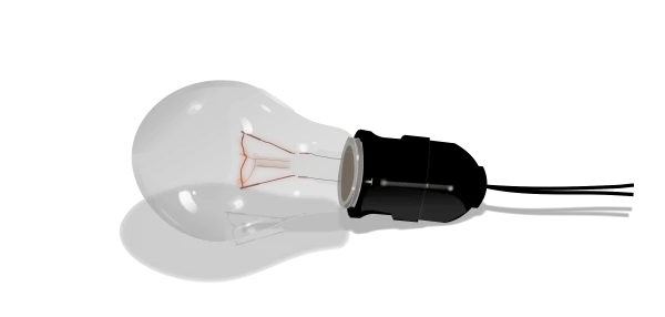 Incandescent Light Bulb PNG Transparent Background