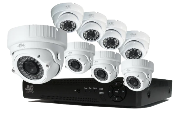 CCTV Security Camera System with DVR PNG