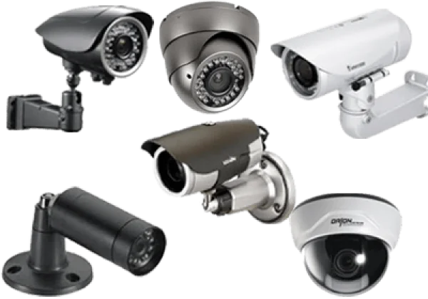 Collection of Security Cameras PNG Transparent Background