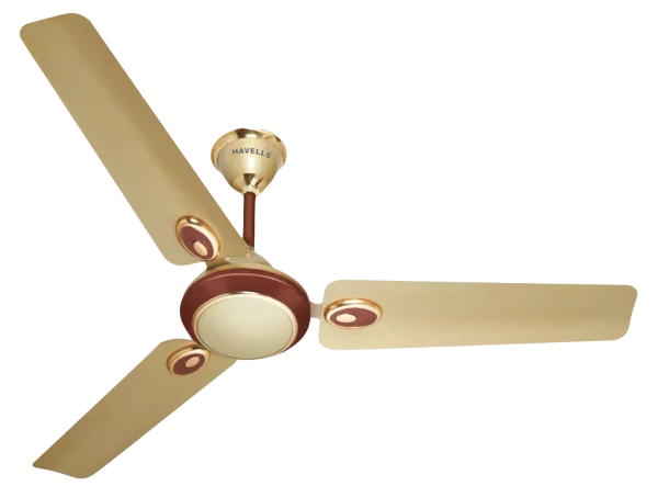 Havells Ceiling Fan Gold and Brown PNG Transparent