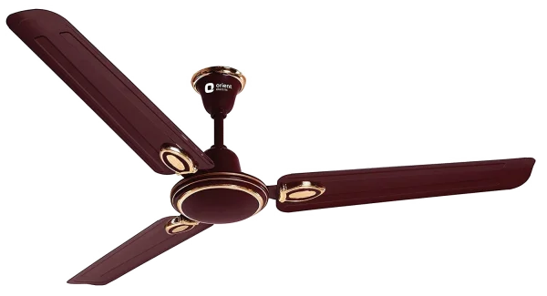 Maroon and Gold Ceiling Fan Transparent PNG