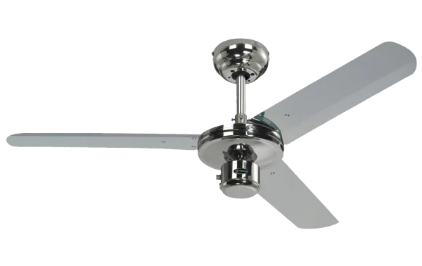 Chrome Ceiling Fan PNG Transparent Background