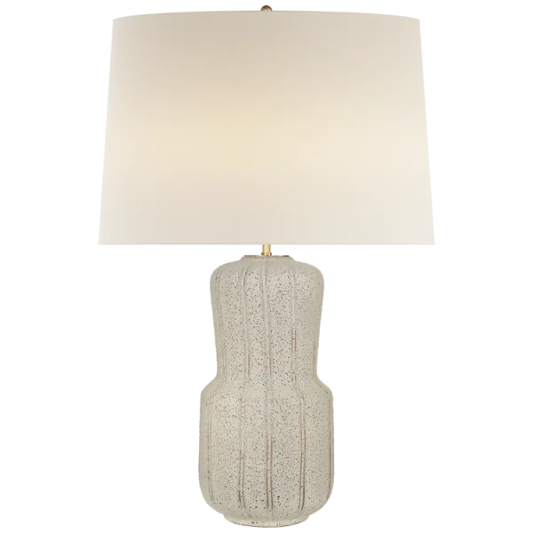 Textured Ceramic Table Lamp PNG Transparent Background