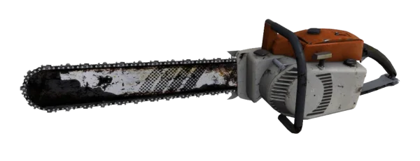 Weathered Chainsaw PNG Transparent Background