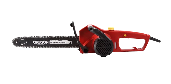 Red Electric Chainsaw PNG Transparent Background