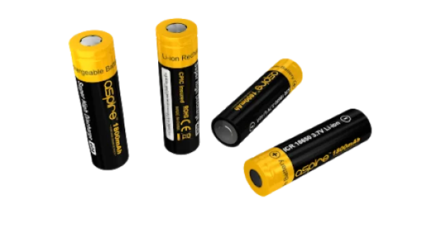 Aspire 18650 Batteries PNG Transparent Background