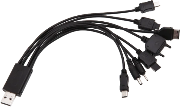 Universal Charging Cable PNG Transparent Background