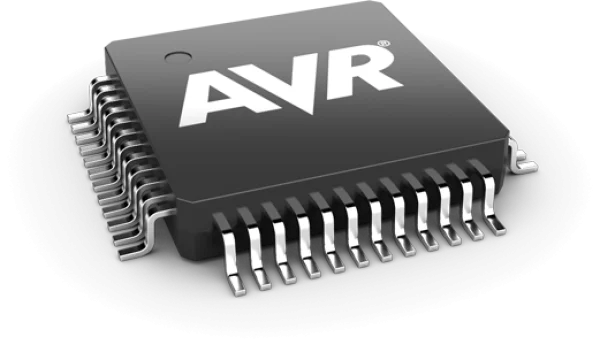 AVR Microcontroller Chip PNG Transparent Background