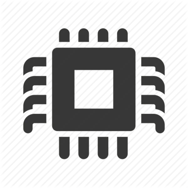 Microchip Processor Icon PNG Transparent Background