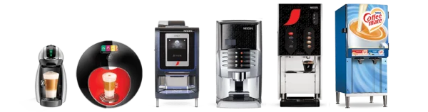 Collection of Coffee Machines and Dispensers PNG