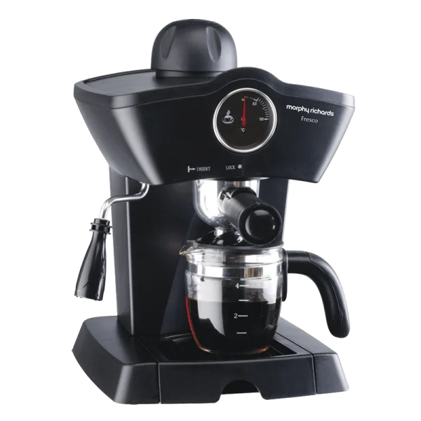 Black Morphy Richards Coffee Machine PNG Transparent Background