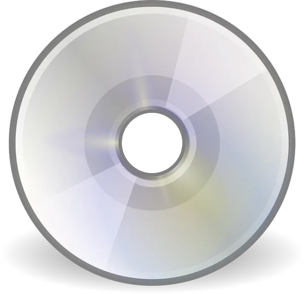 Blank Silver Compact Disc PNG