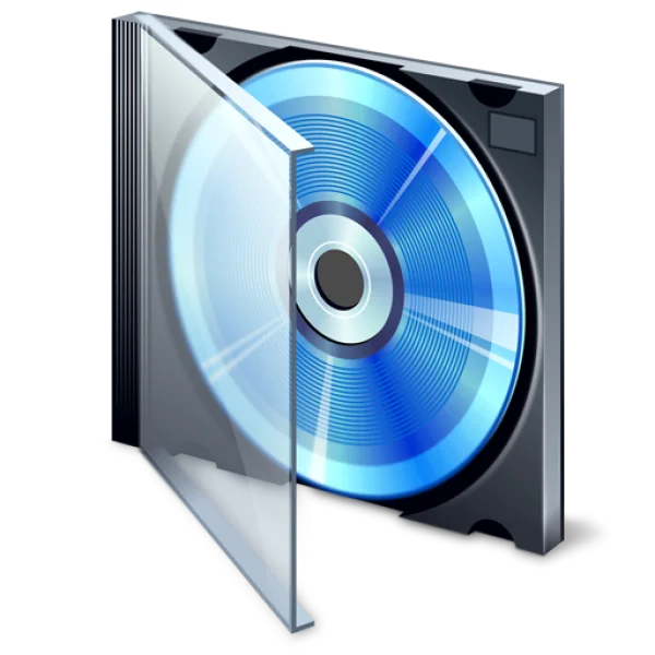 Blue CD in Jewel Case Transparent PNG