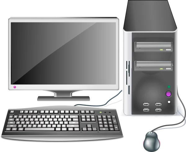 Complete Desktop Computer Setup PNG