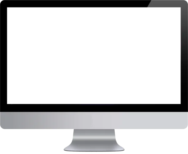 Modern Desktop Computer Monitor PNG Transparent Background