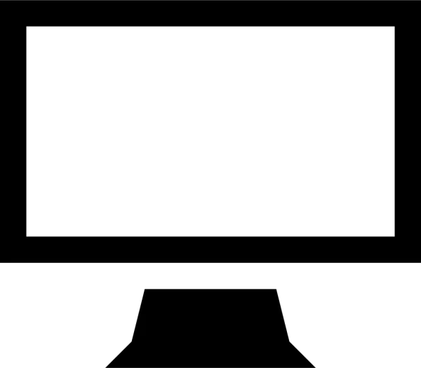 Stylized Computer Monitor Icon PNG Transparent