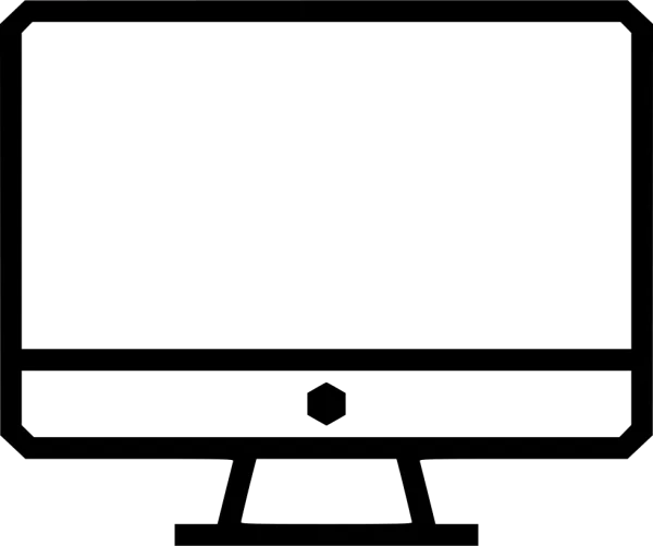 Computer Monitor Icon PNG Transparent Background