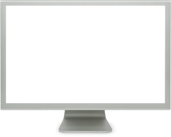 Modern Flat Screen Monitor PNG Transparent