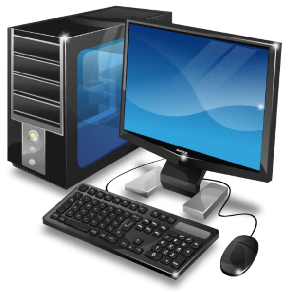 Desktop Computer System PNG Transparent