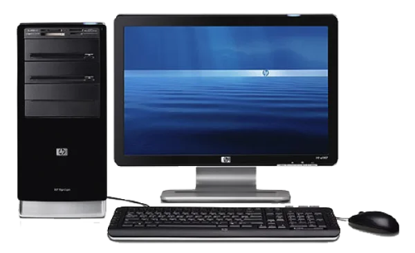 HP Desktop Computer System Transparent PNG