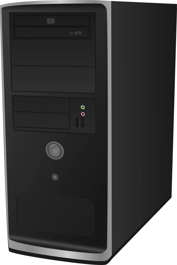 Desktop Computer Tower PNG Transparent Background