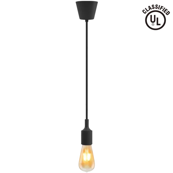 Edison Bulb Pendant Light PNG Transparent Background