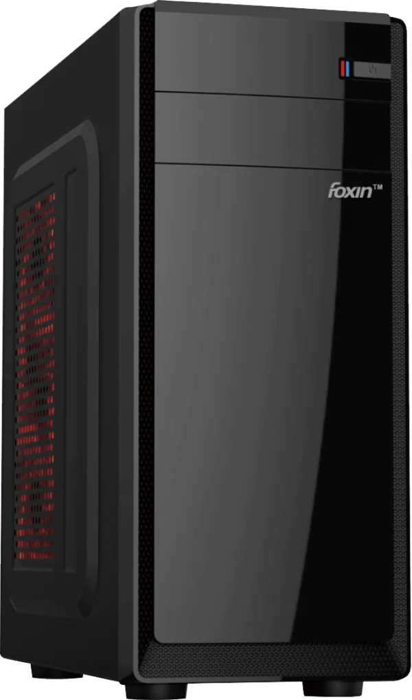 Foxin Black PC Gaming Cabinet PNG Transparent